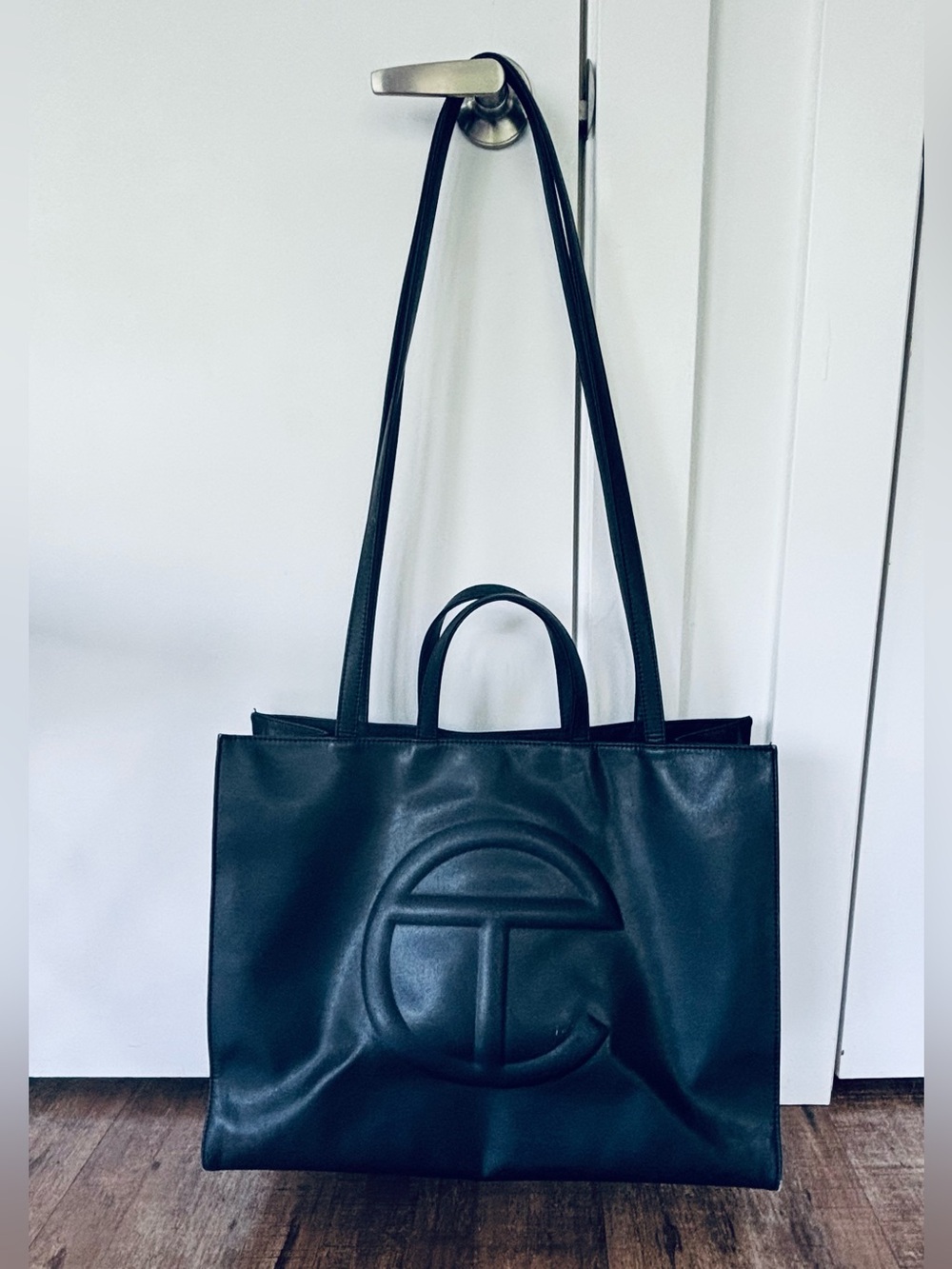 Authentic Telfar Large Shopper in Black